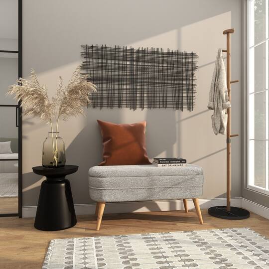 Black Metal Accent Table with Bell Shaped Base